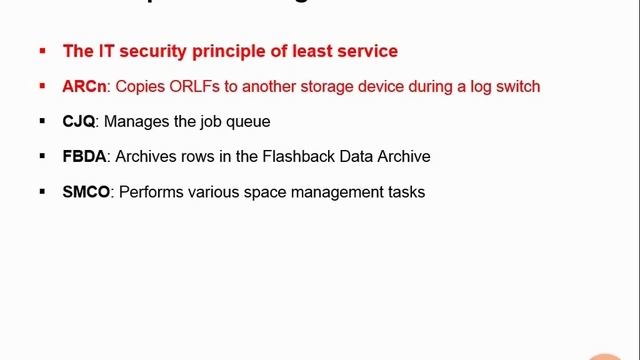 02 04 Optional Background Processes Oracle Database 12c Fundamentals смотреть онлайн
