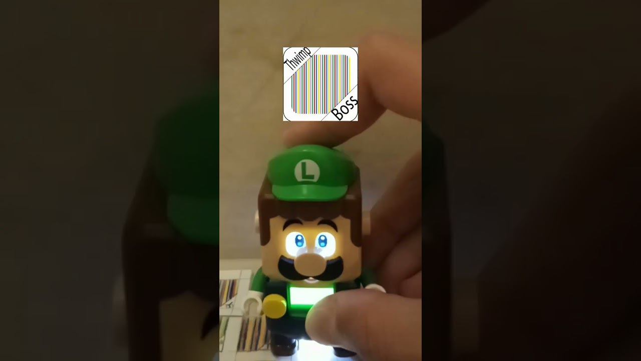 Lego Super Mario Thwimp boss by Luigi barcode draw version check in my catalog! #shorts смотреть онлайн