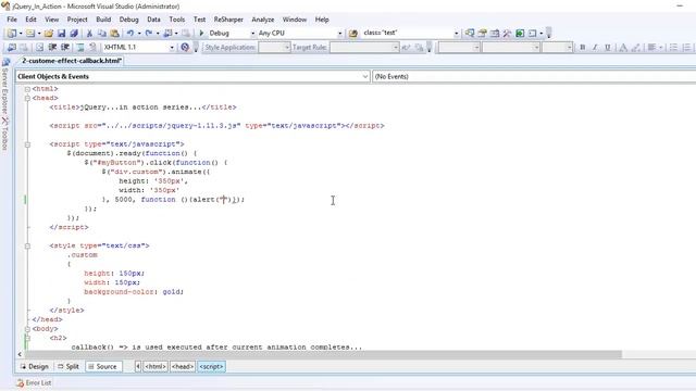 jquery callback function part - 131 смотреть онлайн