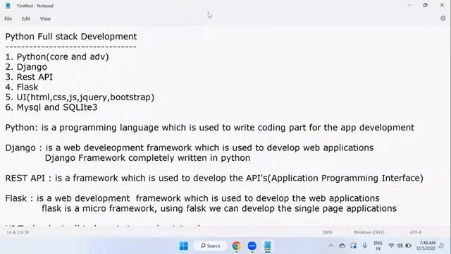FULL STACK PYTHON tutorials by Mr. Mohan Reddy Sir смотреть онлайн