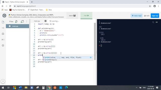 Python: NumPy Maximum Dimensions! смотреть онлайн