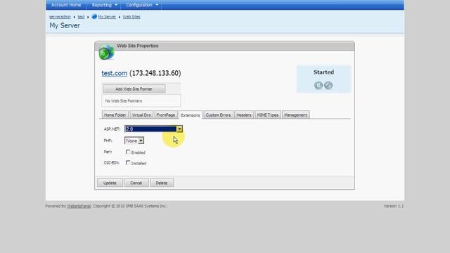 Change ASP.NET/PHP Version from WebsitePanel смотреть онлайн