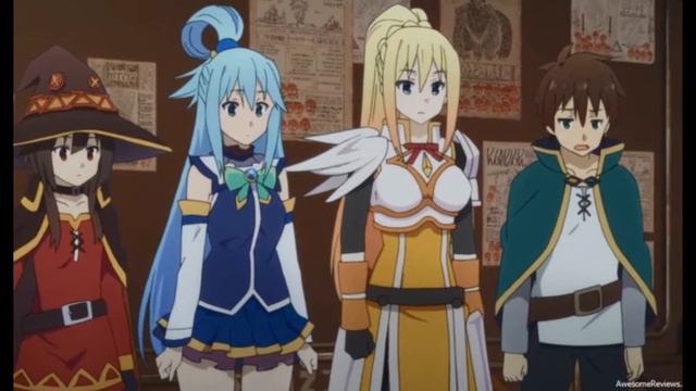 слайд-шоу по аниме богиня благословляет этот прекрасный мир смотреть онлайн