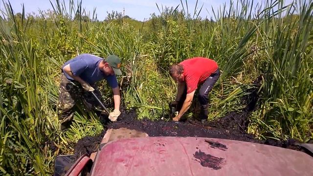 Откапывали НИВУ чуть новое море не выкопали 4x4 off-road смотреть онлайн