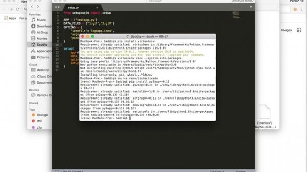 Python py2app Tutorial - Making a Standalone Distributable Application with Icon