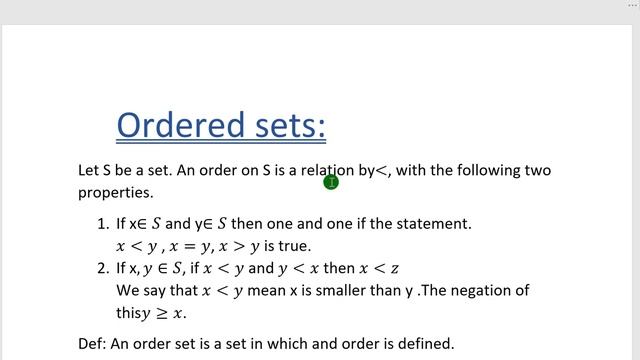 ORDERED SETS смотреть онлайн