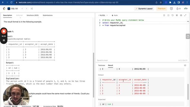 #25 Lab - Live SQL Training on LeetCode (sliding window, group by, row number, union all, ctes) смотреть онлайн