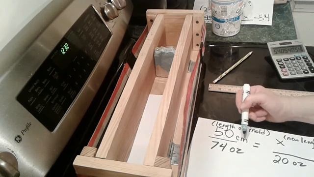 Soap Mold Math - calculating length for a smaller loaf sample / Dividing a mold смотреть онлайн