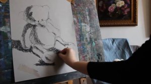 Учимся рисовать. Художественная школа. Пастель для начинающих. Мишка