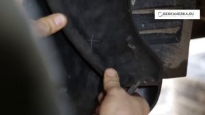 Установка брызговиков Unidec на Ниссан Жук | Nissan JUKE | BESKAMERKA