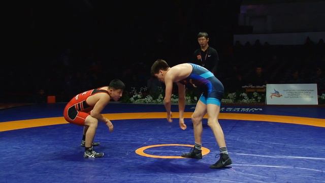 ВОЛЬНАЯ БОРЬБА. Чемпионат Кыргызстана-2023. 70 кг 1\32 Халмурза уулу Абдурашид-Султан Байтелиев смотреть онлайн