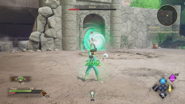 Post Game Dragonoid Baran Challenge Boss Level 78 Infinity Strash: DRAGON QUEST PS5 смотреть онлайн