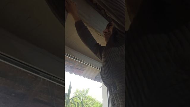 Утеплённый откос.