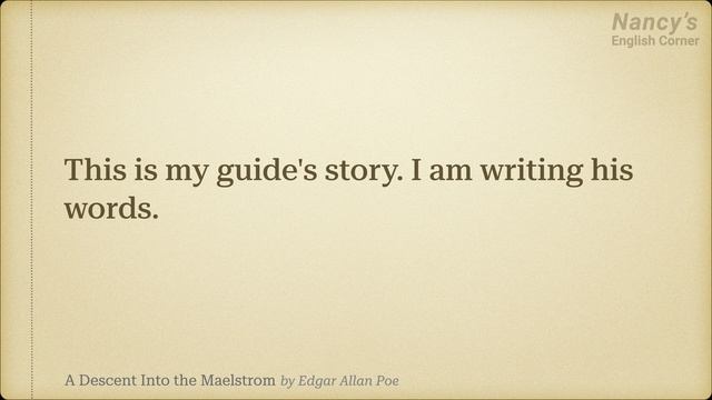 Learn English Through Stories Level 2: Descent Into The Maelstrom  | English Listening Practice