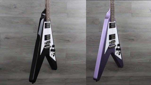 FIRST LOOK At KIRK HAMMETT EPIPHONE 1979 Flying V Guitars смотреть онлайн