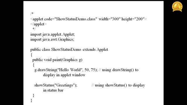 OBJECT ORIENTED DESIGN AND PROGRAMMING | KTU MODULE 5 | APPLETS смотреть онлайн