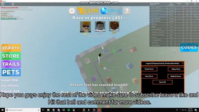 ROBLOX Legends Of Speed UNLIMITED STEPS SCRIPT AND GEMS OP WORKING смотреть онлайн