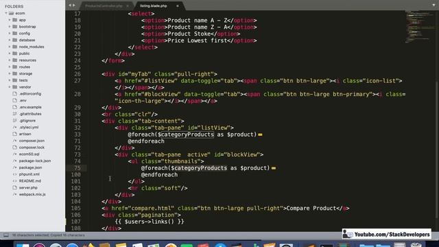 #67 Make E-com in Laravel 7 | Make Listing Page (V) | Simple Pagination | Paginate Method смотреть онлайн