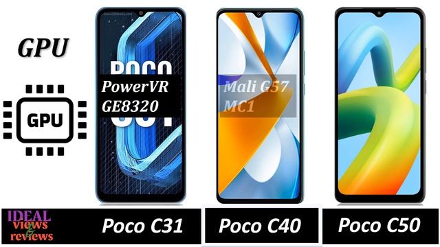 poco c31 vs poco c40 vs poco c50 comparison смотреть онлайн