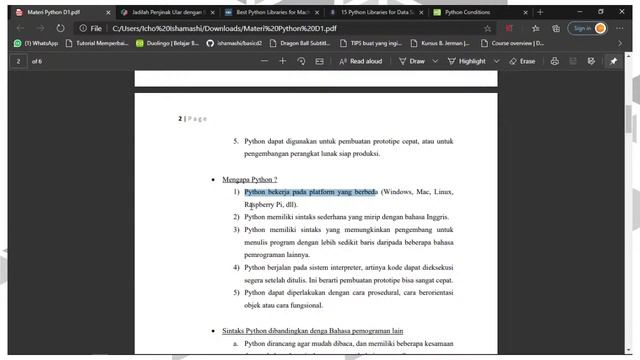 Kelas Belajar Python Hari 1 смотреть онлайн