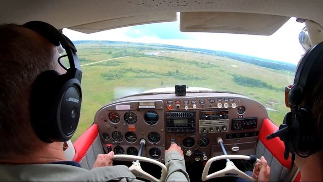 Посадка Роберта на С172D