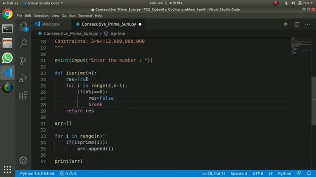 Consecutive Prime Sum ?| Tcs Codevita Coding Problem | Tamil | Tech Siddhar | Python Programming #T смотреть онлайн