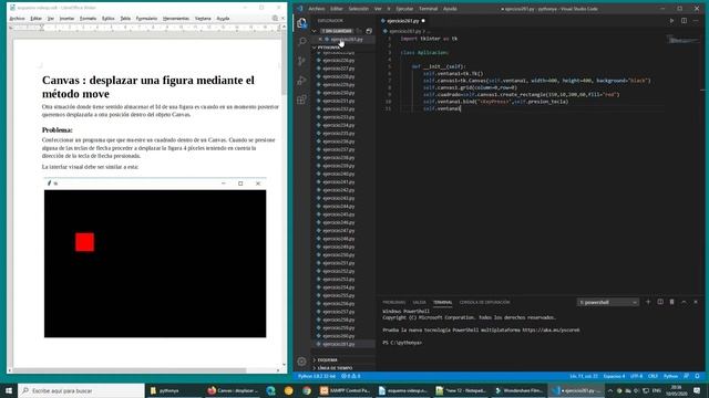 Canvas: desplazar una figura mediante el método move - 1 смотреть онлайн