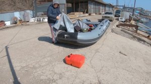 Сборка и спуск на воду лодки ПВХ RiverBoats RB — 430 с мотором Suzuki DT 9,9 AS
