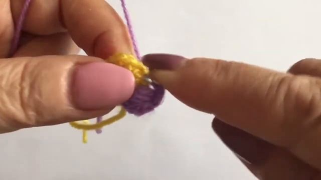 Вязанная фиалка пышная. смотреть онлайн