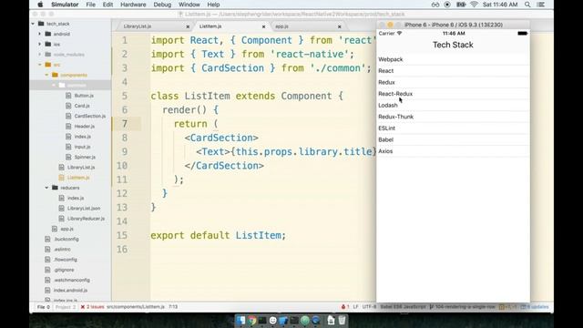 89 - Styling the List in React Native смотреть онлайн