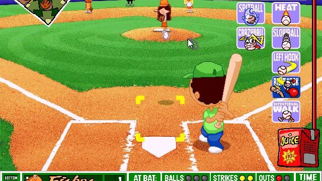 Backyard Baseball (PC) Gameplay - (Super Tournament Finals Game #3: Fishes @ Turtles) смотреть онлайн