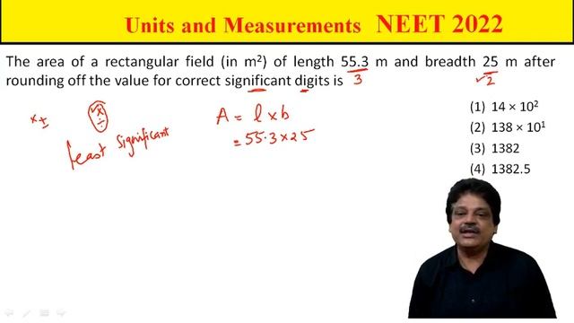 The area of a rectangular field (in m2) of length 55.3 m and breadth 25 m after rounding off the va смотреть онлайн
