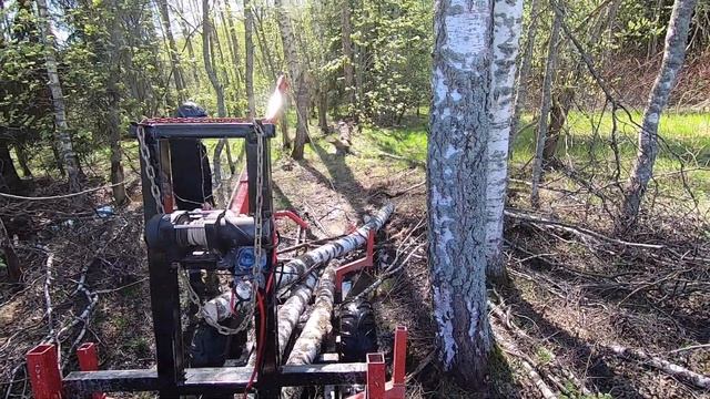 Вывозим ЛЕС БЕСПЛАТНО!!!!! ТЕСТ-ДРАЙВ САМОДЕЛЬНОГО ПРИЦЕПА ДЛЯ КВАДРОЦИКЛА смотреть онлайн