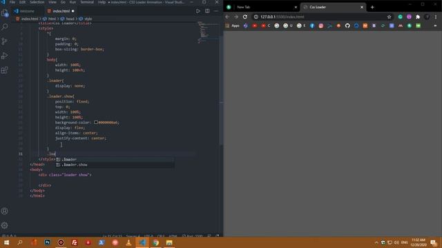 Css Loader in Pure Html Css смотреть онлайн