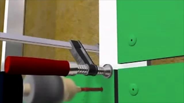 Монтаж HPL панелей HPLCA. Видимая система на заклепках