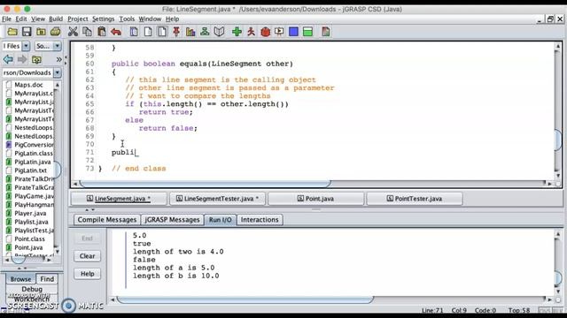 LineSegment compareTo смотреть онлайн