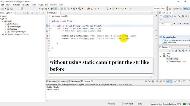 When & why need to use “public static final String”? смотреть онлайн