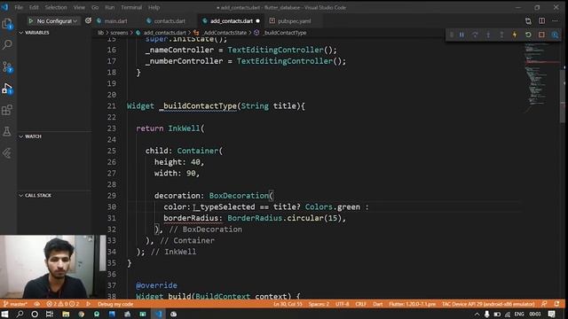 Firebase Database with Flutter. Saving Data | Making a Contacts List App in Flutter Part 1 смотреть онлайн