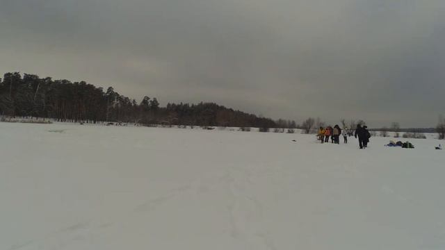 Попытка сделать ледяную карусель на Святошинском озере смотреть онлайн