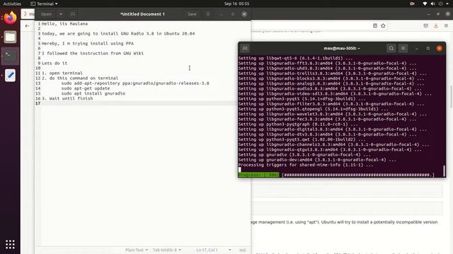 How to Install GNU Radio 3.8 in Ubuntu 20.04 & Fix Warning: failed to XInitThreads() смотреть онлайн