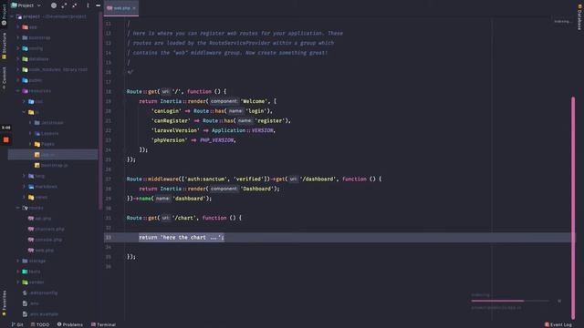Create charts using Laravel and Apexcharts using VueJS with Jetstream. смотреть онлайн