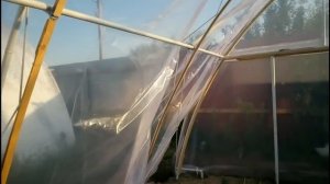 Арочная теплица. Накрытие плёнкой