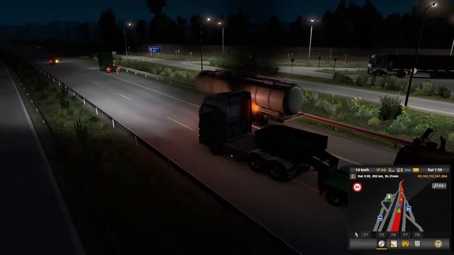 Night Drive EURO TRUCK SIMULATOR 2 #nvidia high quality graphics смотреть онлайн