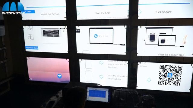 Chestnuter HDMI matrix function and wireless projecting by mobile phone and laptop for video wall смотреть онлайн