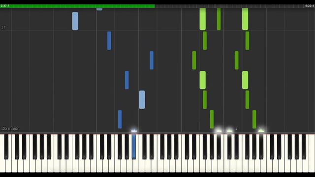 Nocturne in D-Flat Major "un rêve" - Eric Christian (Synthesia Tutorial) смотреть онлайн
