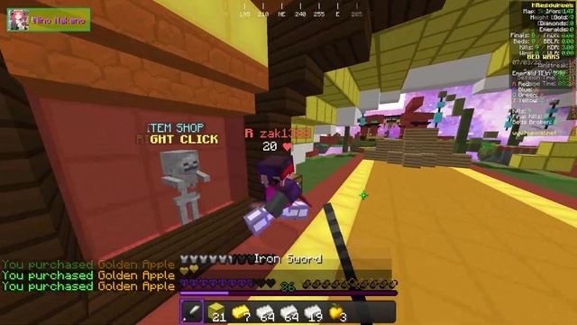 Nino Nakano - Anime Texture Pack Bedwars PVP - Minecraft 1.8.9 смотреть онлайн