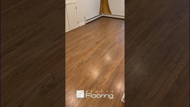 Old Floor Refinished With 50% Silvered Gray And 50% Provincial Stain, And Water-based Finish.