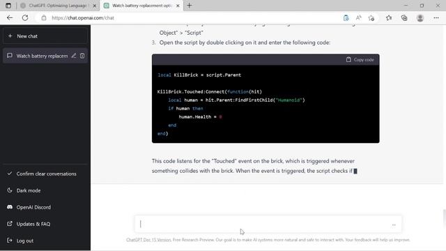 ChatGPT: Simply Amazing! (Roblox Game Development with ChatGPT) (Beginners - B057) смотреть онлайн