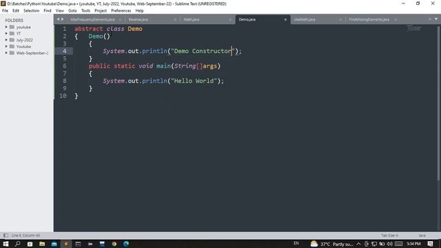 abstract class vs interface in java in hinglish смотреть онлайн