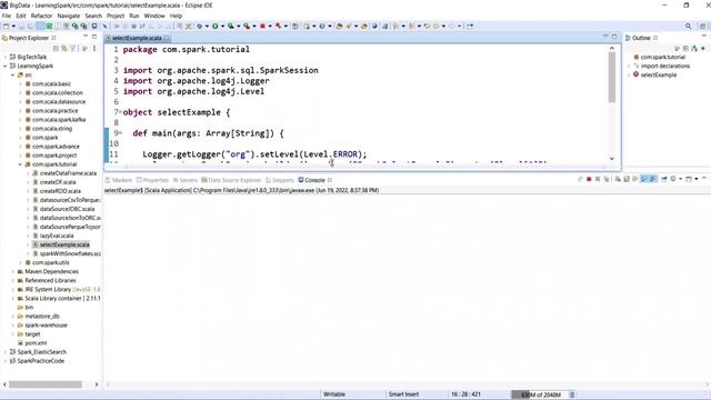 Apache Spark - How To Select Columns of a Spark DataFrame using Scala | Spark Tutorial | Part 13 смотреть онлайн